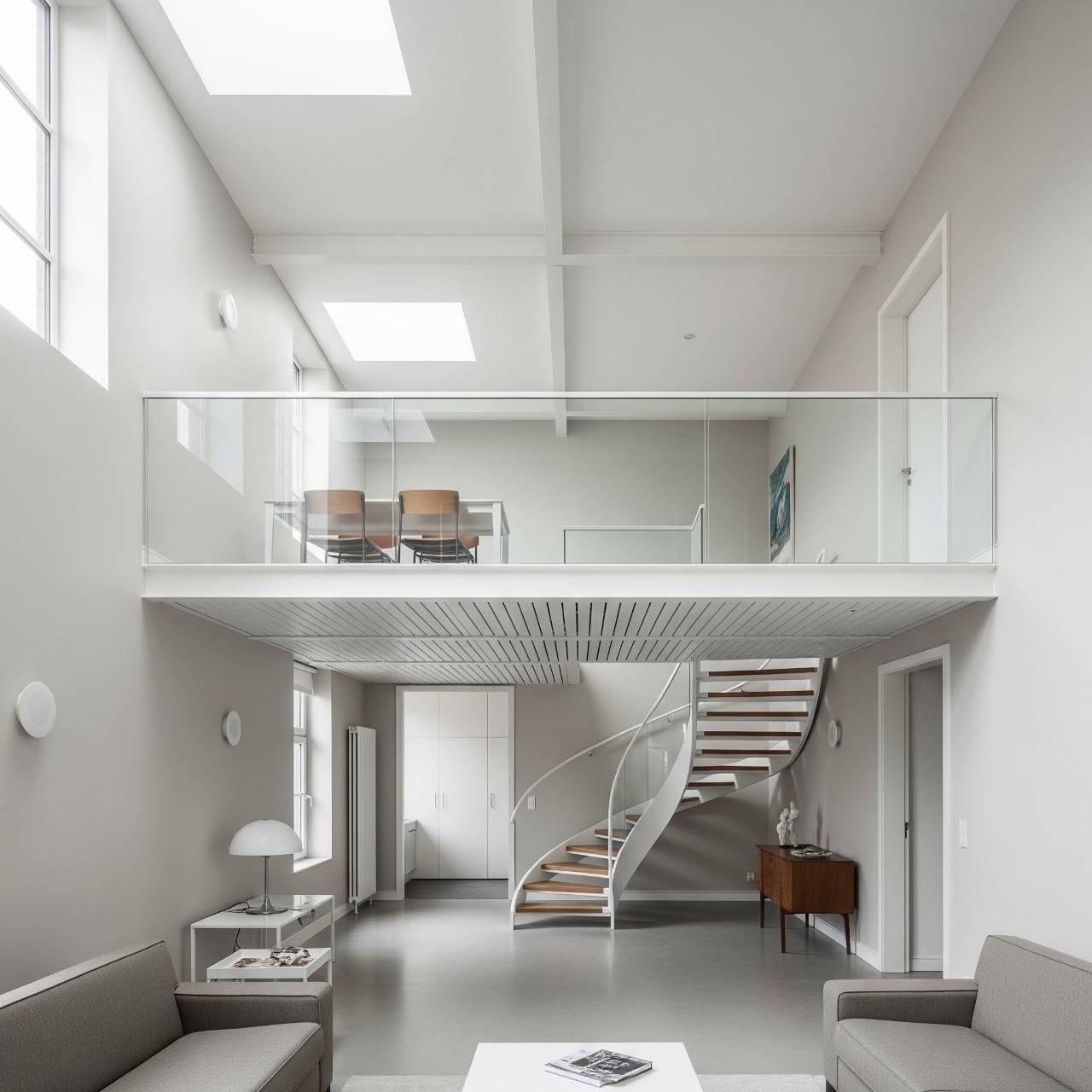 Mezzanines And Minimalism How To Create Light Open Interiors